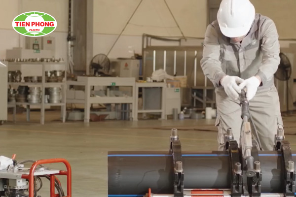 Hàn ống nhựa HDPE Tiền Phong