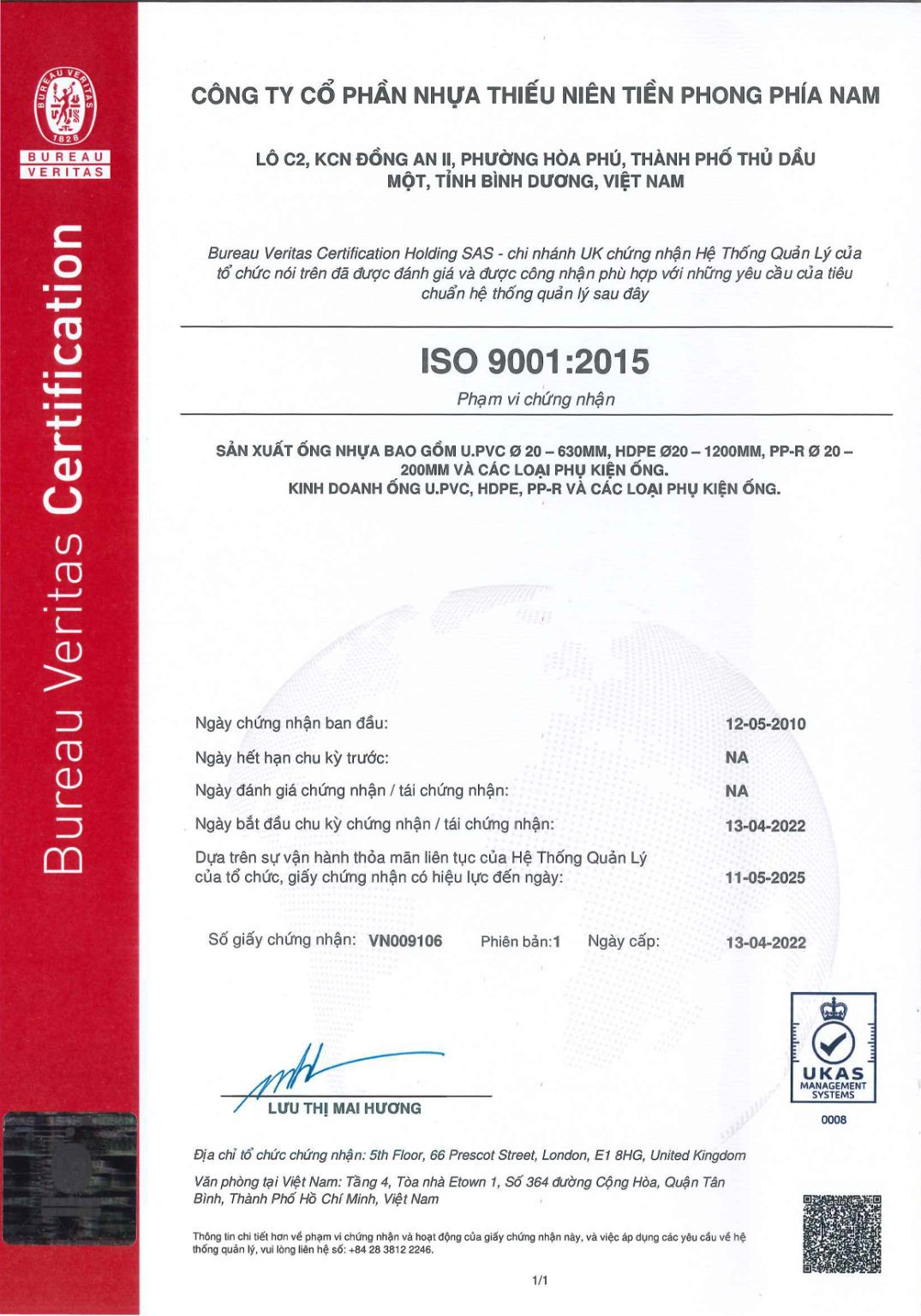 Giấy chứng nhận ISO 9001 (VN)