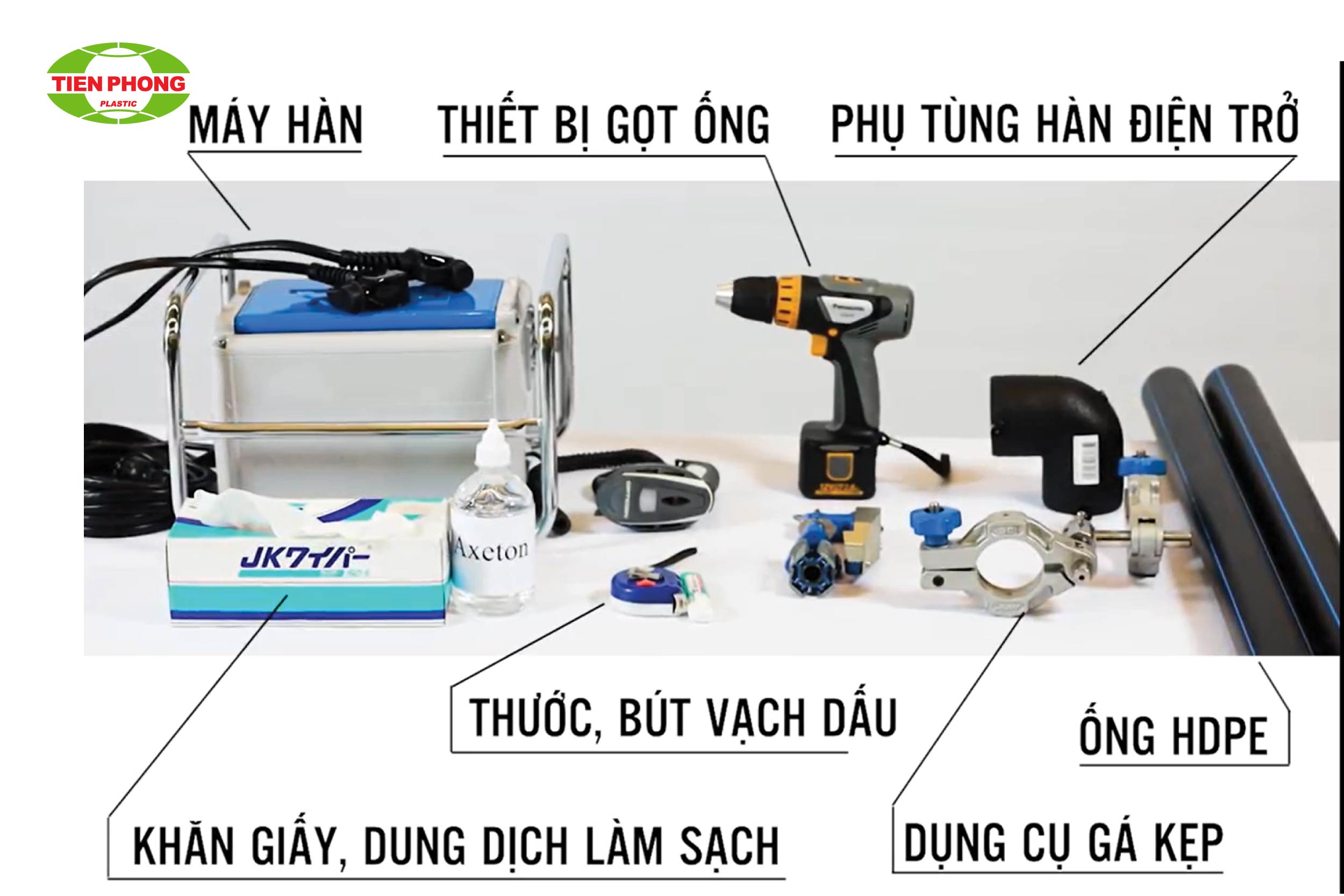 Dụng cụ và thiết bị hàn ống nhựa