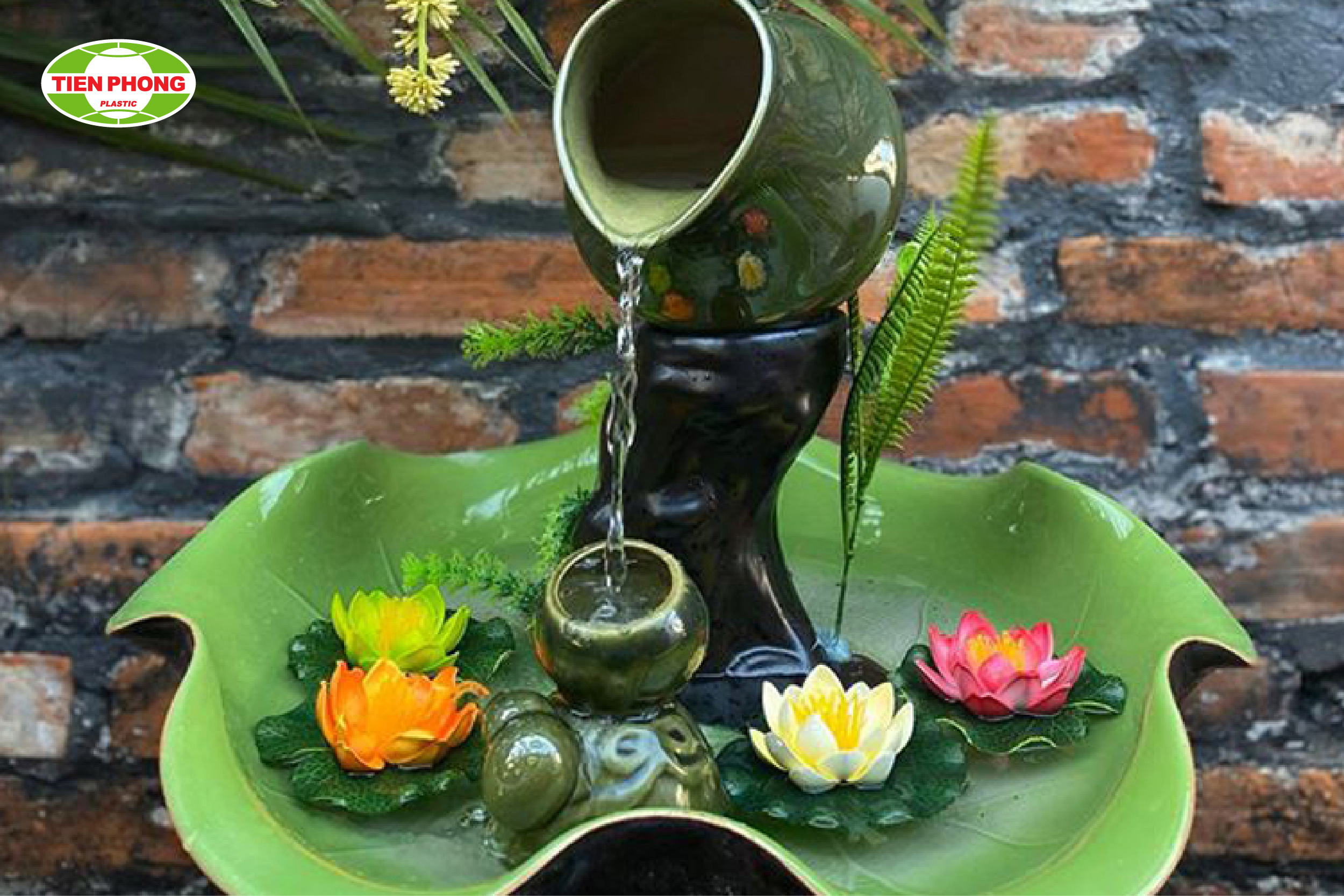 Thác nước phong thủy trong nhà