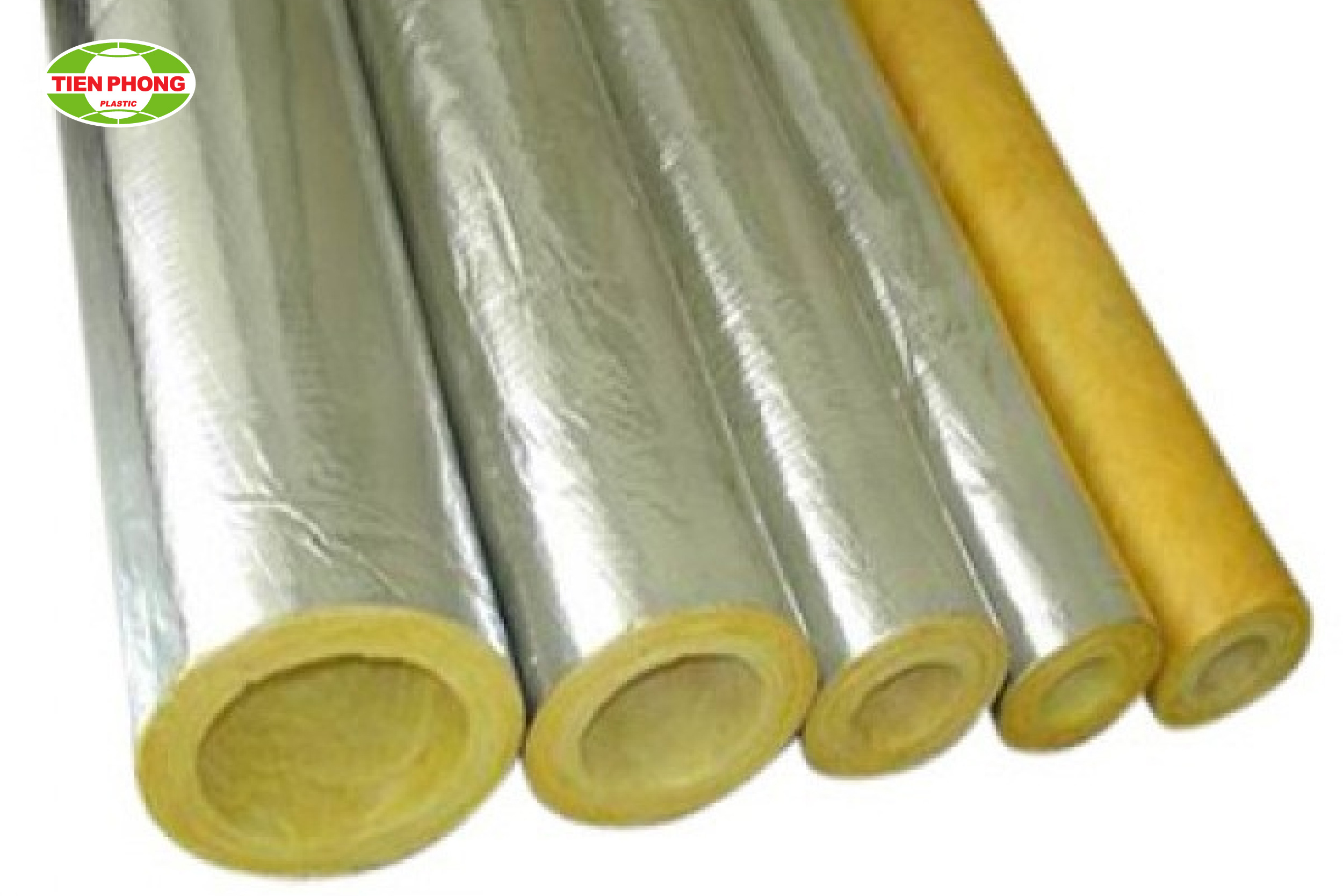 Bảo ôn ống với bông thủy tinh