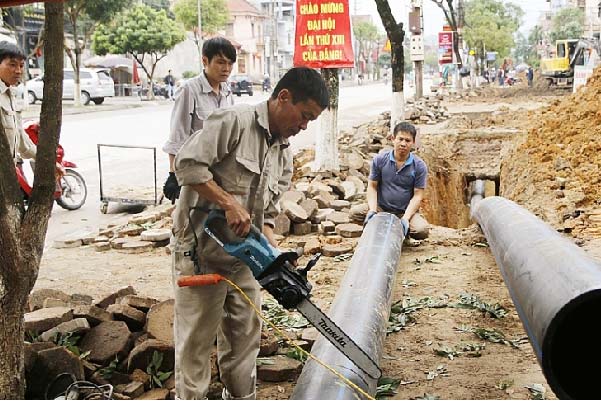 thi công ống cấp nước sạch
