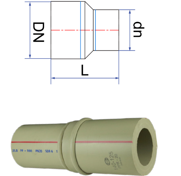 Tổng quan về nối thẳng chuyển bậc hàn PP-R Tiền Phong chi tiết