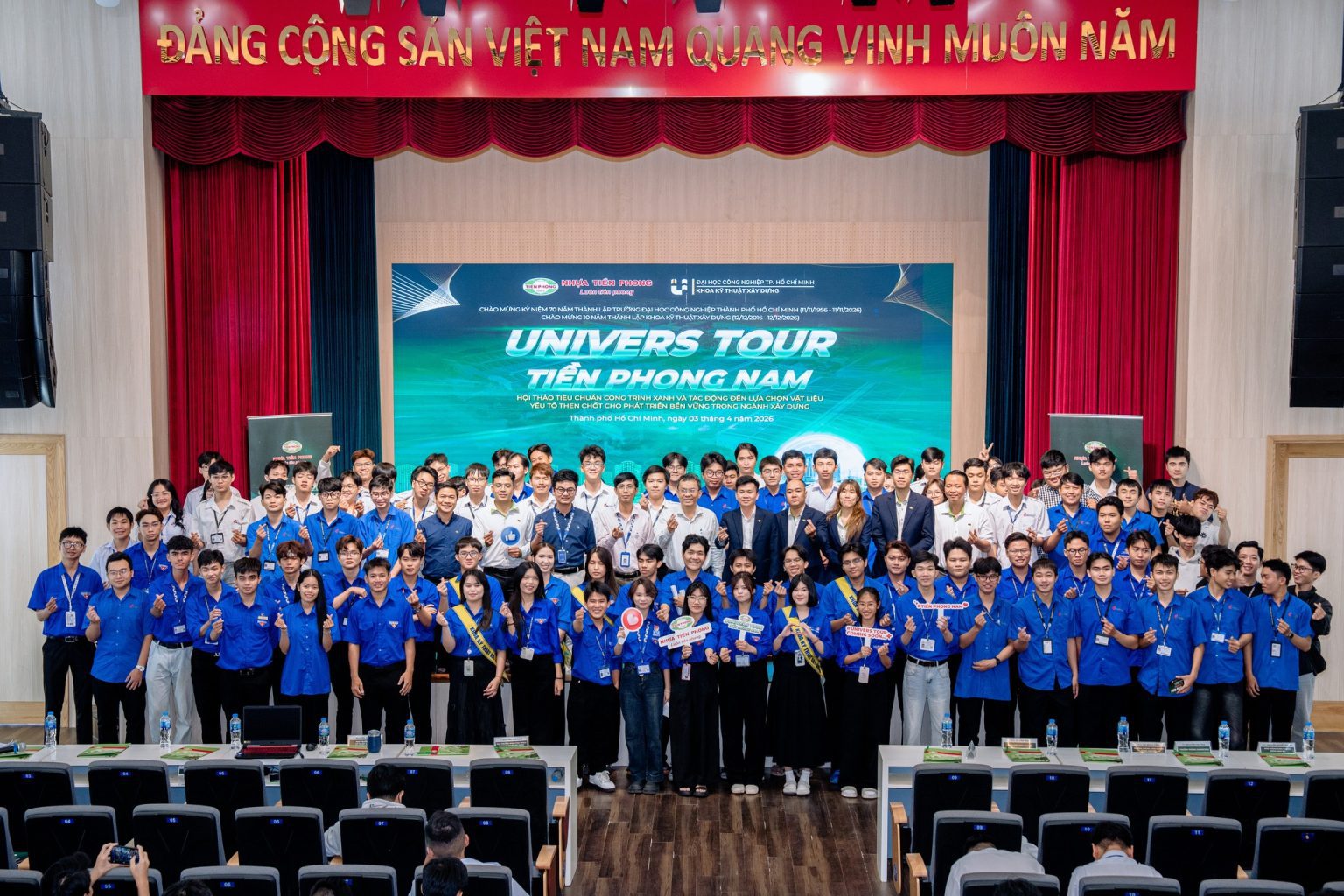 Univers Tour Tiền Phong Nam tại ĐH Công Nghiệp TP.HCM mở rộng góc nhìn ngành xây dựng