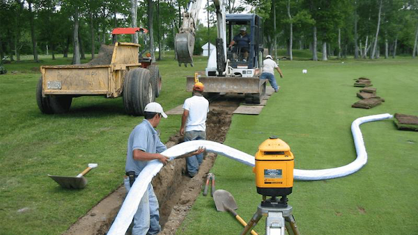 Ống thoát nước ngầm sân golf