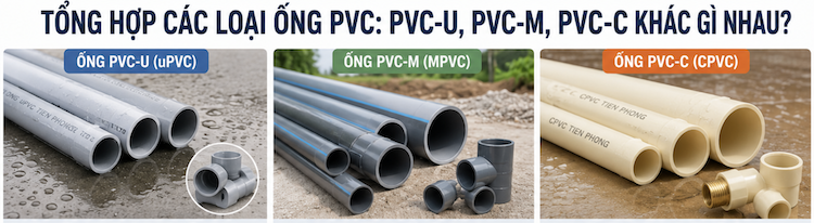 Tổng Hợp Các Loại Ống PVC