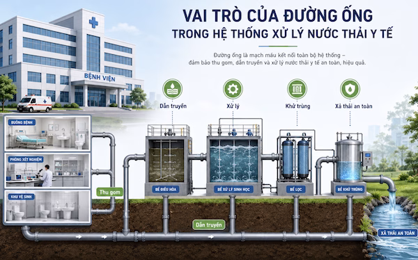 Chọn Ống Nhựa Trong Hệ Thống Xử Lý Nước Thải Y Tế