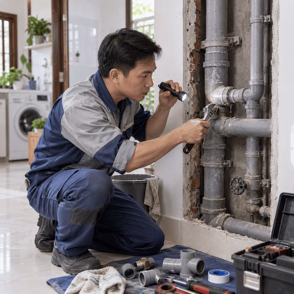 Quy trình bảo trì đường ống nước cũ