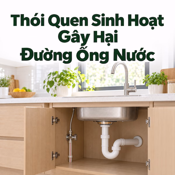 Thói Quen Sinh Hoạt Gây Hại Đường Ống Nước