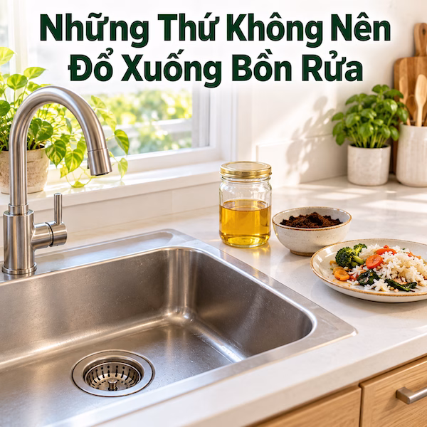 Những Thứ Không Nên Đổ Xuống Bồn Rửa